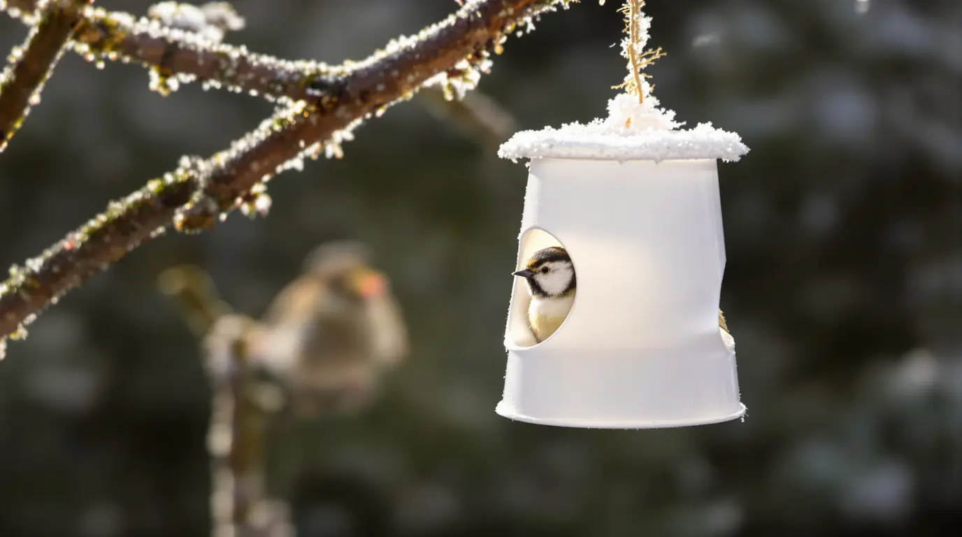 Arrêtez de jeter ce petit pot en plastique : il devient la mangeoire préférée des oiseaux cet hiver Arrêtez de jeter ce petit pot en plastique : il devient la mangeoire préférée des oiseaux cet hiver