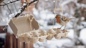 Ne jetez plus vos boîtes d’œufs : au jardin, elles attirent les oiseaux et sont très utiles cet hiver