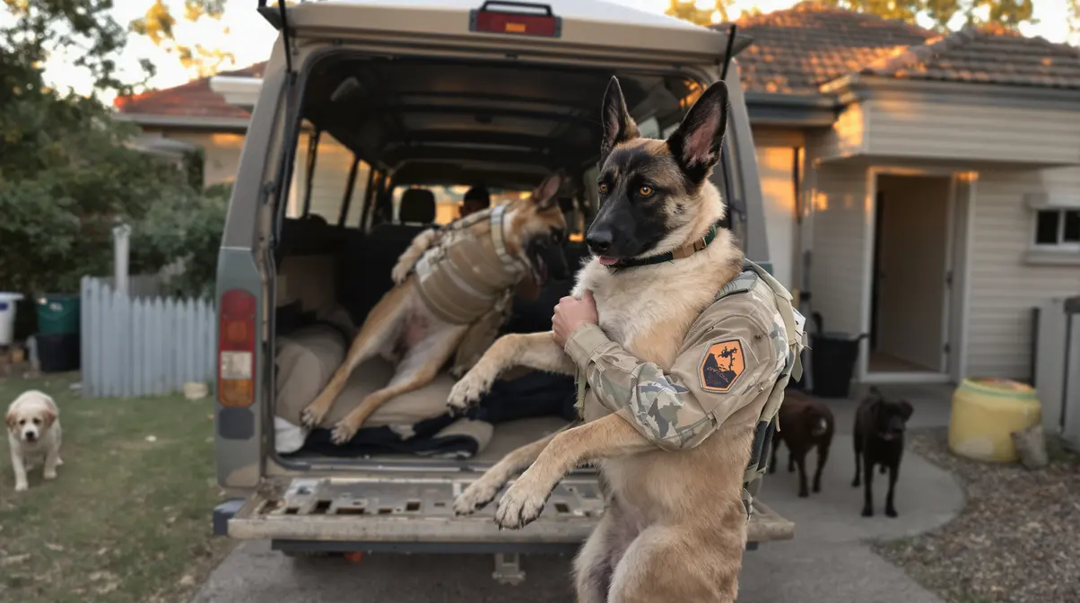 Pour rester avec le Malinois qui l’accompagnait en mission, ce maître-chien décide de l’adopter Pour rester avec le Malinois qui l’accompagnait en mission, ce maître-chien décide de l’adopter