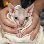 Un chaton nu de refuge avait toujours froid : ses sauveteurs ont trouvé une solution adorable